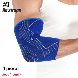 1 PCS Sports Elbow Brace Compression Support Elbow Sleeve for Tendonitis Tennis Elbow Brace and Golfers Elbow Treatment Arthritis Workouts Weightlifting – Reduce Elbow Pain