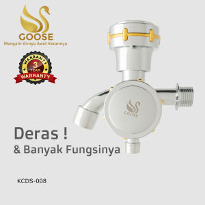 Keran Air Cabang GOOSE Tembok 1/2" inch - KCDS008 Gold