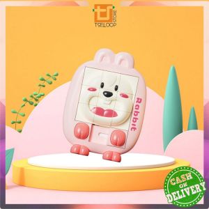 OFM-M376 Mainan Edukasi Anak Puzzle Geser Slide 3D Karakter Hewan / Maenan Brain Game Edukasi