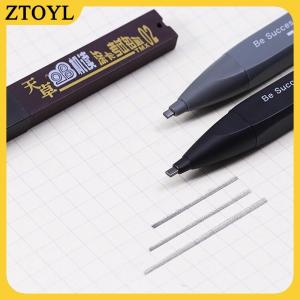 ZTOYL Dày Đầu phẳng cơ khí Bút chì vẽ 2B với nạp bút chì văn phòng Nguồn cung cấp văn phòng viết tự động văn phòng đồ dùng học tập