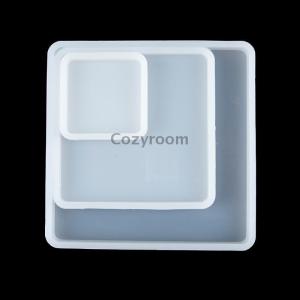 [COD] Cozyroom Square Silicone Casting Epoxy Molds For DIY Resin Tray Coaster Jewelry Moulds