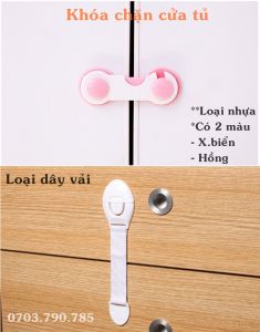 [HCM]Set 2 Khóa Chặn Cửa Tủ