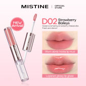 kiky X Mistine Double Ended Lip Gloss Slightly Drunk Color Holding Spring Summer Matte Water Lipstick 1.5g*2