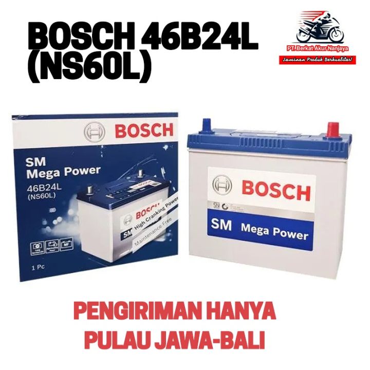 Aki Kering Mobil Nissan Evalia March Sunny AKI Bosch NS60L/ 46B24L 45