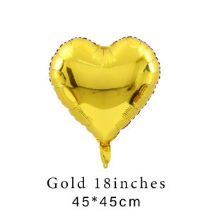10PCS Heart Shaped Aluminum Foil Balloon 18 Inch for Valentine Proposal Engagement and Surprise