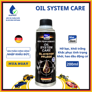 Dung Dịch Giảm Khói Do Hở Bạc Giảm Ma Sát BLUECHEM - Oil System Care - 200ml
