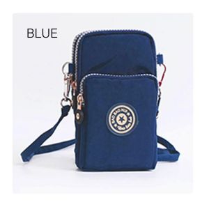 Mobile Phone Bag For iPhone 16 Pro Max 16 Plus 16E 15 14 13 12 Men Women Outdoor Crossbody Oxford Cloth Zipper Bag Wrist Pouch Portable Shoulder Bags Nylon Waterproof Women Mobile Phone Bags Mini Female Messenger Purse Lady Wallet Female CrossBody Bag