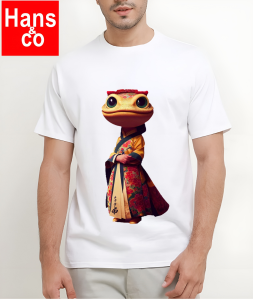 Kaos Pria 3 Dimensi Motif Animasi ratu Kodok Tshirt Oblong Katun 24s H058 By Hans & co