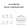 TINME 2in1 Portable Electric Lunch Box Heater Stainless Steel Electric Lunchbox Heater for Household Car Office School Food Warmer Container Heater Lunch Box Set Single Layer/Double Layer Lunch Box Heater. 