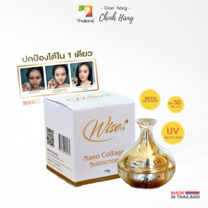 Kem chống nắng che khuyết điểm làm trắng Wise Nano Collagen Sunscreen (SPF 50 PA+++) Thái Lan