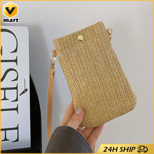 Straw Waist Bag Women Woven Fanny Pack Crossbody Bags for Women Phone Chest Belt Bag Ladies Purses and Handbags Summer Women Mini Straw Crossbody Bags Hand Woven Beach Phone Wallet Purse Shoulder Diagonal Bag Woven Vertical Mobile Phone Bag Straw Coin