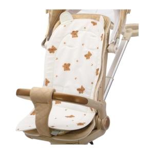 Portable Baby Pushchair Pillow Headrest for Travel Strollers Accessories Bag Pram Organizer Cute Bear Pattern
