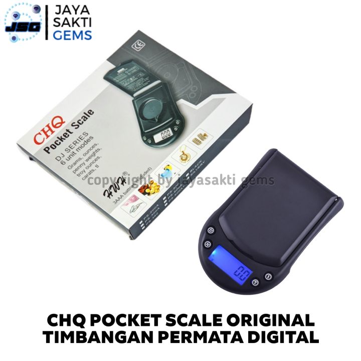 [GARANSI ORIGINAL] CHQ Pocket Scale 0,01 Timbangan Emas Batu Digital ...