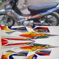 Stiker Sticker Striping jupiter z 2005 silver biru Murah. 
