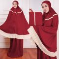 MUKENAH PLISKET DEWASA | MUKENA PLISKET RENDA | TERBARU | TERMURAH | COD. 