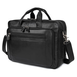 Royal Bagger Business Travel Bags For Men Genuine Cow Leather Cowhide Mens Briefcase Large Handbag 17 Inch Computer Bag Shoulder Messneger Bags