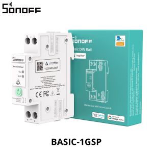 SONOFF BASIC-1GSP Basic Single-Channel DIN Rail Switch Matter WiFi Energy Consumption Monitoring Overload Protection Up to 32A