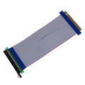 PCI-E 16X TO 16X Riser การ์ด PCIe X16 Extender ยืดหยุ่นริบบิ้นสายอะแดปเตอร์เกรดเอ. 