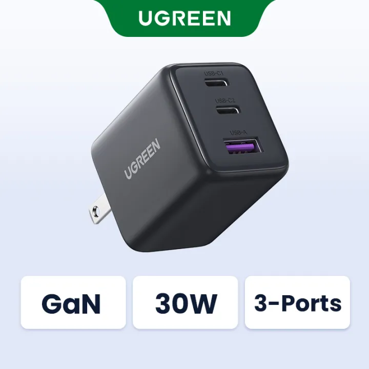 UGREEN 30W GAN 20W PD Multi-port Type C USB A Fast Charger