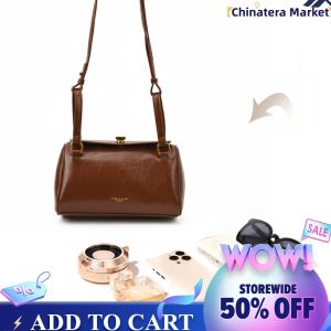 PU Leather Shoulder Bag for Women Girls Crossbody with Adjustable Strap and Spacious Barrel Design