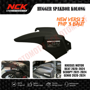 HUGGER SPAKBOR KOLONG BEAT NEW DELUXE STREET SCOOPY GENIO 2020-2024 PNP 3 BAUT PEMASANGAN PLUG AND PLAY