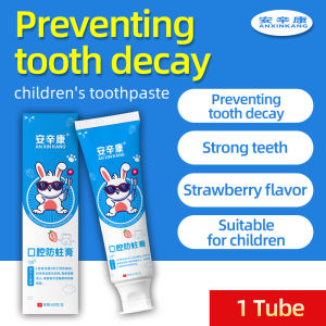 ANXINKANG kids toothpaste with fluoride(60g*1 PCS) suitable for baby and children prevent tooth decay protect tooth development and health toothpaste