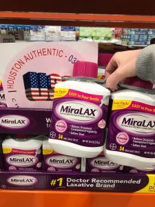 [ ĐỦ BILL STORE + AIR] Bột uống hỗ trợ bón MiraLax Mỹ 574gr _ Live mua hàng tại Mỹ