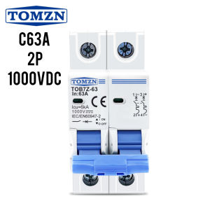 MCB DC 63A 2P TOMZN C63A Miniature Circuit Breaker 1000V MPPT Baterai