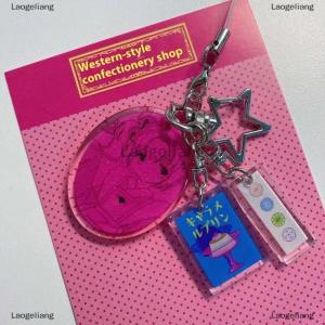 [COD] Laogeliang 1Pcs Phim Hoạt Hình Dễ Thương Treo Trang Trí Phim Hoạt Hình Nhựa Acrylic Điện Thoại Dây Buộc Keychain Pandent Quà Tặng Cho Cô Gái Và Chàng Trai