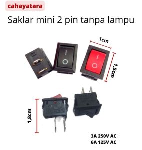 Saklar MINI 2 Pin Tanpa Lampu / Rocker Switch Mini 2pin ( tanpa lampu )