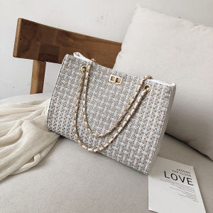Shoulder Bag GD57755 Tas Bahu Wanita Motif Anyam Elegan Cantik Import