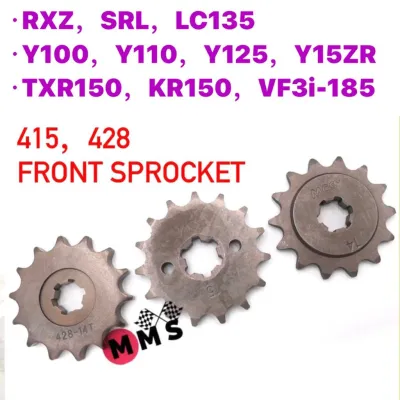 415 428 RXZ 10V FRONT SPROCKET (ST) // VF3I SRL110 LAGENDA LC135 Y110 Y100 Y125 Y15 TXR150 KR150 SPOKET DEPAN 14T - 17T