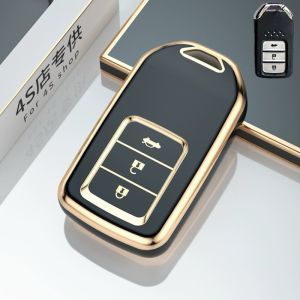 Vỏ TPU Bảo Vệ Chìa Khóa Điều Khiển Từ Xa Cho Xe Hơi Honda City 2014-2020 / CFV 3 Nút