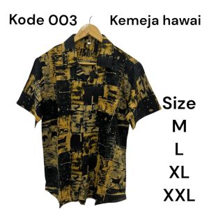 KEMEJA PRIA 001 /  KEMEJA PANTAI / HEM COWOK HAWAI / KEMEJA COWOK MOTIF