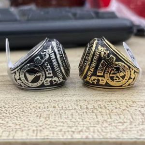 New Design Mens Fashion Pure Stainless Steel Ring Tau Gamma Phi Ring Size 6-14 Tao Ring Gamma Sign - Lazada