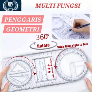 NEW PENGGARIS GEOMETRI DERAJAT MULTIFUNGSI GEOMETRIS PENGGARIS JANGKA LINGKARAN MUTLIFUNCTION