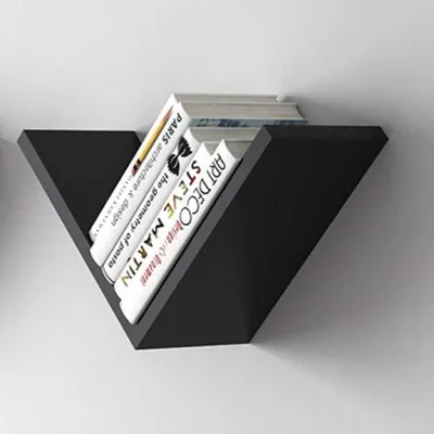 Kệ sách gỗ ziczac TopV giá sách treo tường tủ để đựng đỡ kê vở cho bé decor nhỏ mini giá rẻ