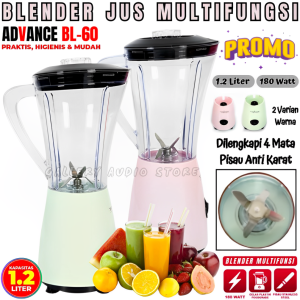 Blender Multifungsi Advance BL-06 1.2 Liter 180 Watt Sudah Foodgrade | Advance BL06 Blender Multifungsi Anti Karat Mudah Di Bersihkan | Gallery Audio