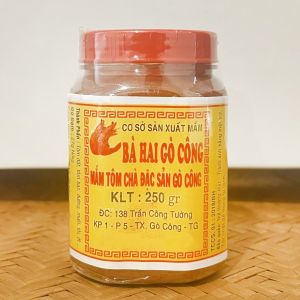 Mắm Tôm Chà Bà Hai Gò Công 250g Hủ nhựa - Date mới - Thượng Hạng - Ăn là ghiền - Giao hàng cực nhanh