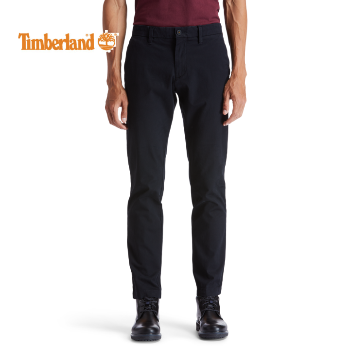 Timberland Men's Sargent Lake Slim Stretch Chino Pants Black | Lazada