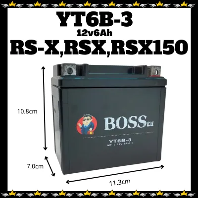 BOSSKU BATERI YT6B YTZ6V MODEL BATTERY RS150 RSX PCX150 VARIO 150 YM JET BASICX50 ADV 150 PCX