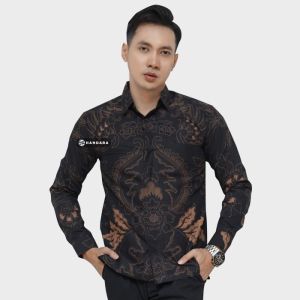 Batik Handara - Bhremasta Coklat Kemeja Pria Furing Erro