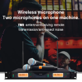 SHURE UR24D  เทรนด์ใหม่ ไมโครโฟนลอยไมโครโฟนคู่ไมโครโฟนไร้สายรับระยะทางไกล   ป้องกันการหอน, ตัวข้าวสาลีโลหะกระบะที่ดี. 