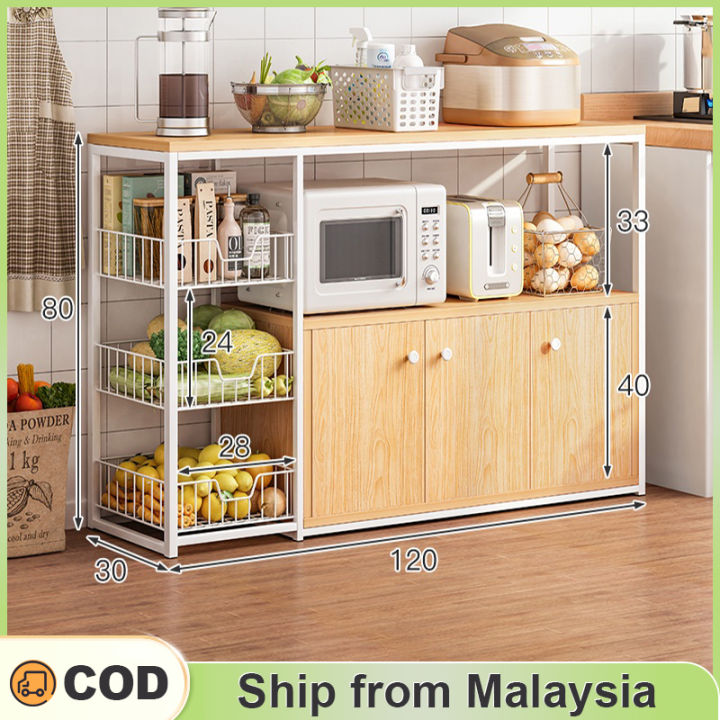 Kitchen Storage Cabinet kitchen Utility Shelf Storage Rack Cabinet