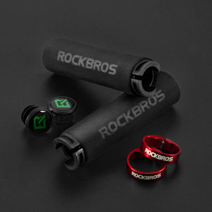 Rockbros Cycling Grips Mountain Road Bicycle Handle Grip Bike Lock Silicone Sponge Handlebar Soft Ultraight Grips Anti-skid Shock-absorbing Two Styles