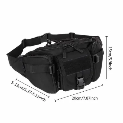 Multi Function Camouflage Men Waist Bag Sports Outdoor Camping Waist Shoulder Pack For Travel #0736
