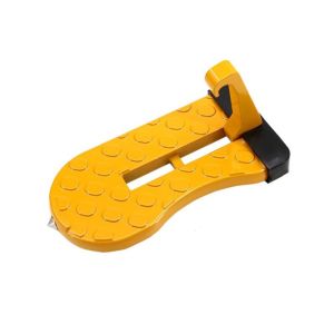 TUO29 Aluminium Alloy Foldable Car Door Step Glass Breaker Anti-slip Auxiliary Pedal Roof Auto Step Pedal Multifunction Car Pedal Roof Car/SUV/Truck
