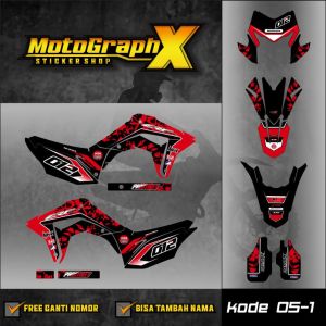 Decal CRF 150 L Custom Stiker Motor Trail & Supermoto Crf 5