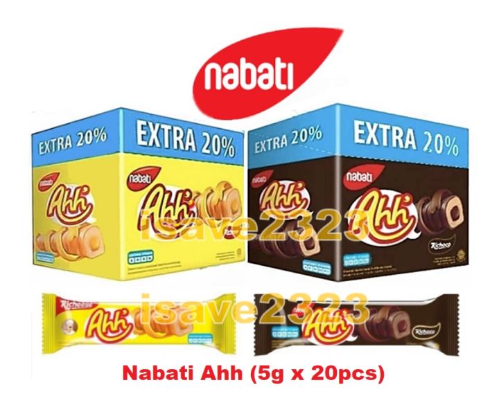 Nabati Richeese Ahh (5g x 20 Pcs) with 20% Extra - Richeese / Richoco ...