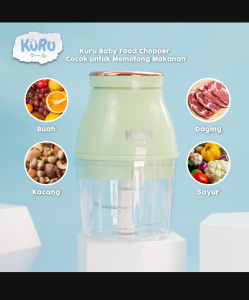 KURU FC2001 Electric Food Chopper Blender Makanan Bayi MPASI Elektrik